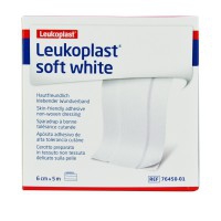 Leukoplast Soft White 6 cm x 5 mètres : Bandelettes et bandelettes haute tolérance cutanée (TNT)