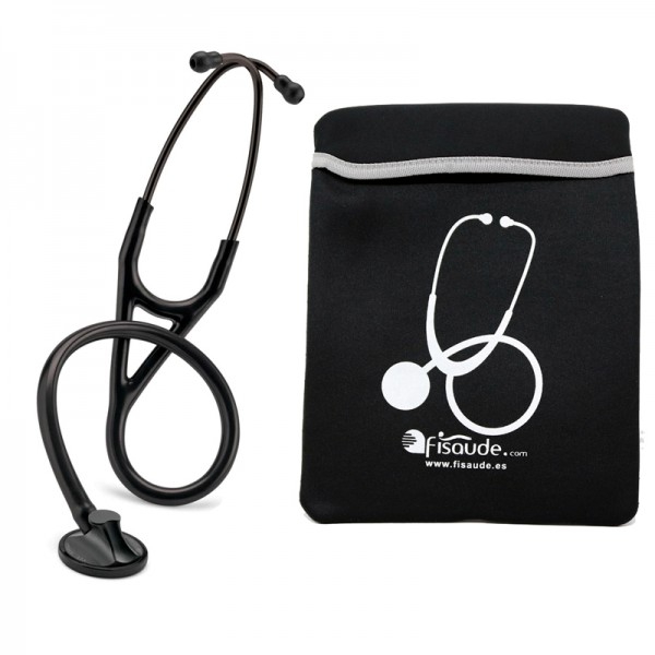 Stéthoscope de cardiologie Littmann Master (noir) + étui de protection rembourré cadeau Stéthoscope de cardiologie Littmann Master (noir) + étui de protection rembourré cadeau