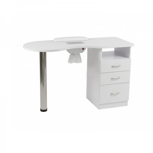 Table de manucure à chiffres : avec aspirateur, coussin repose-mains et colonne de rangement Table de manucure à chiffres : avec aspirateur, coussin repose-mains et colonne de rangement