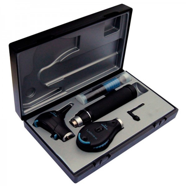 Otoscope / Ophtalmoscope Riester ri-scope® L. Oto-L3/Oftalmo-L2 LED/XL 3.5V, poignée type C pour deux batteries au lithium Otoscope / Ophtalmoscope Riester ri-scope® L. Oto-L3/Oftalmo-L2 LED/XL 3.5V, poignée type C pour deux batteries au lithium