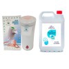 Pack Santé: Distributeur automatique de gel Baby Safe + Gel hydroalcoolique assainissant Kinefis (flacon de 5 litres)