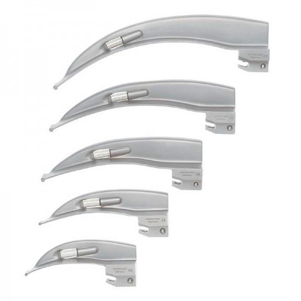 Spatule de laryngoscope Riester ri-standard avec lampe à vide sans F.O. Macintosh 2,7 V Spatule de laryngoscope Riester ri-standard avec lampe à vide sans F.O. Macintosh 2,7 V