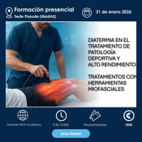 Diathermie/radiofréquence en pathologie sportive, prévention et haute performance. Traitement par outils myofasciaux – EN PRÉSENTIEL – 31 janvier 2026 Diathermie/radiofréquence en pathologie sportive, prévention et haute performance. Traitement par outils myofasciaux – EN PRÉSENTIEL – 31 janvier 2026