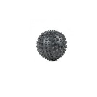 Balle de massage O'Live Spiky : Détend les muscles et réduit le stress (9 centimètres - couleur noire)