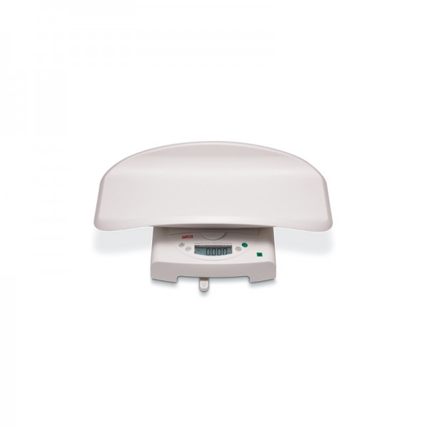 Pèse-bébé numérique Seca 384, usage médical (Classe III) : avec plateau amovible pour pesée debout ou couchée