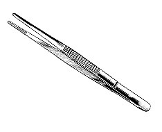 Pince de dissection de podologie Pince de dissection de podologie