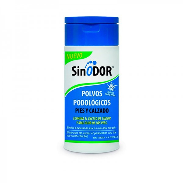 Poudres podiatriques SinODOR: soulagent l'excès de sueur et les odeurs de pieds. Comprend l'Aloe Vera!