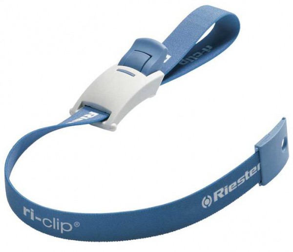 Garrot hémostatique Riester Ri-Clip® pour la compression du bras : ruban en latex, dans un sac en PE Garrot hémostatique Riester Ri-Clip® pour la compression du bras : ruban en latex, dans un sac en PE