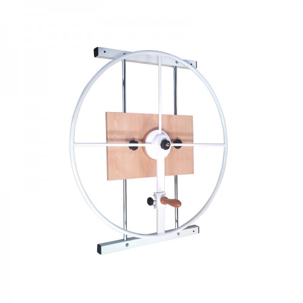 Roue d'exercice d'épaule en métal. Réglable en hauteur Roue d'exercice d'épaule en métal. Réglable en hauteur