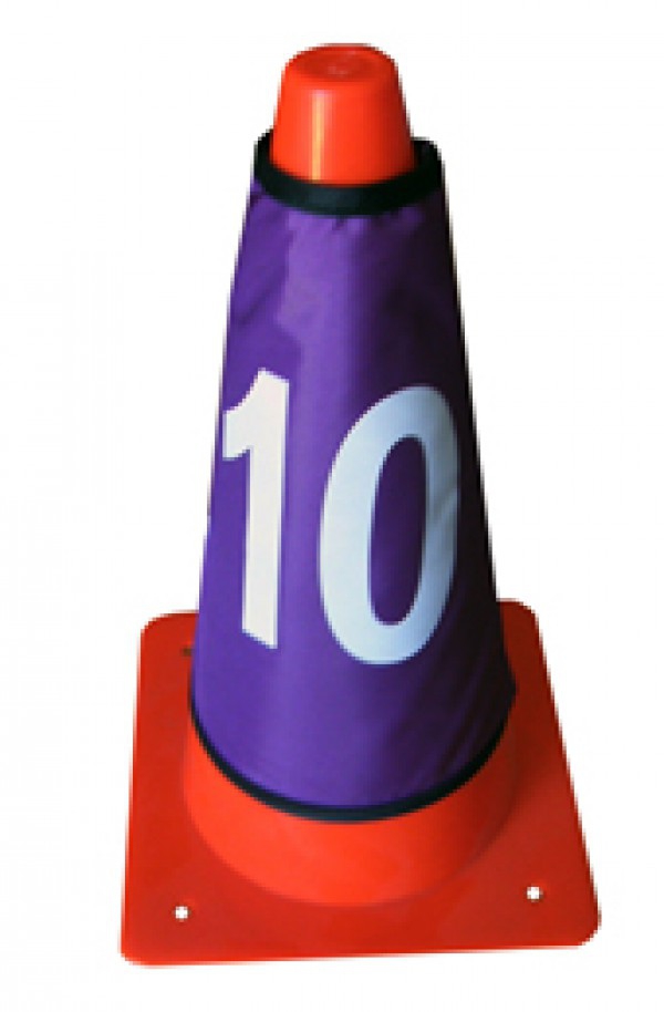 Ensemble de 10 étuis numérotés pour cônes semi-rigides