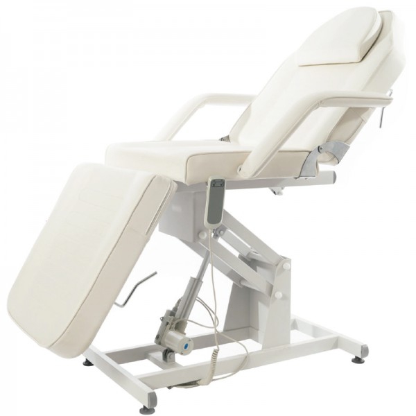 Fauteuil brancard esthétique Bucci: électrique avec trois corps et réglage en hauteur, accoudoirs amovibles et trou facial Fauteuil brancard esthétique Bucci: électrique avec trois corps et réglage en hauteur, accoudoirs amovibles et trou facial