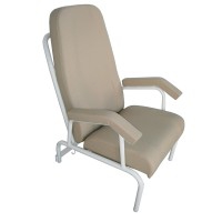 Fauteuil ergonomique clinique gériatrique statique Kinefis avec assise, dossier et accoudoirs fixes - Grande robustesse