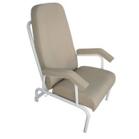 Fauteuil ergonomique clinique gériatrique statique Kinefis avec assise, dossier et accoudoirs fixes - Grande robustesse Fauteuil ergonomique clinique gériatrique statique Kinefis avec assise, dossier et accoudoirs fixes - Grande robustesse