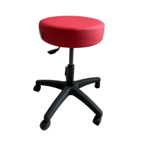 Tabouret bas économique Kinefis : Hauteur 44-57 cm (Rouge) - EXPOSÉ Tabouret bas économique Kinefis : Hauteur 44-57 cm (Rouge) - EXPOSÉ