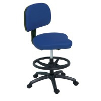 Tabouret haut type vélo Kinefis Economy avec dossier : Hauteur 59 - 84 cm, vérin à gaz et anneau repose-pieds (Plusieurs coloris disponibles) Tabouret haut type vélo Kinefis Economy avec dossier : Hauteur 59 - 84 cm, vérin à gaz et anneau repose-pieds (Plusieurs coloris disponibles)