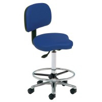 Tabouret haut type vélo Kinefis Elite avec dossier : Hauteur 59 - 84 cm, vérin à gaz et anneau repose-pieds (Plusieurs coloris disponibles) Tabouret haut type vélo Kinefis Elite avec dossier : Hauteur 59 - 84 cm, vérin à gaz et anneau repose-pieds (Plusieurs coloris disponibles)