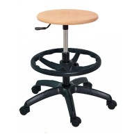 Tabouret en bois Kinefis Economy : sans dossier, avec repose-pieds et hauteur élevée de 55 à 80 cm Tabouret en bois Kinefis Economy : sans dossier, avec repose-pieds et hauteur élevée de 55 à 80 cm