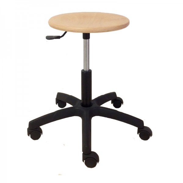 Tabouret en bois Kinefis Economy : Sans dossier et hauteur basse 40 - 53 cm Tabouret en bois Kinefis Economy : Sans dossier et hauteur basse 40 - 53 cm