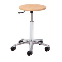 Tabouret en bois Kinefis Elite : Sans dossier et hauteur basse 40 - 53 cm