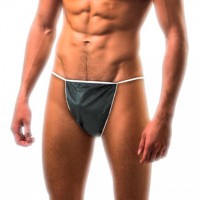 String jetable homme Kinefis en polypropylène TST 35 grammes noir (100 unités) String jetable homme Kinefis en polypropylène TST 35 grammes noir (100 unités)