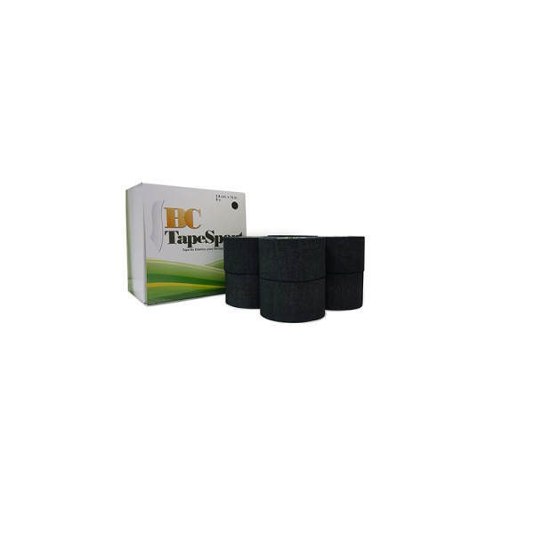 Kinefis Sport Tape 3.8cm x 10m : Bande de sport inélastique (couleur noire - vendue à l'unité)