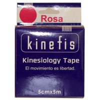 Pansement Neuromusculaire - Kinefis Kinesiology Tape Rosa 5 cm x 5 mètres