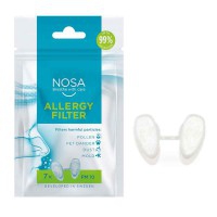 Bouchons nasaux pour allergies et pollution Filtre anti-allergie Nosa - Élimine les particules nocives de l'air