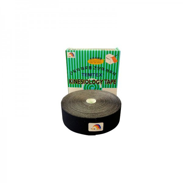 Pansement neuromusculaire Temtex coloris noir (5cm X 32m) Pansement neuromusculaire Temtex coloris noir (5cm X 32m)