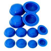 Kit de 12 ventouses bleues en silicone