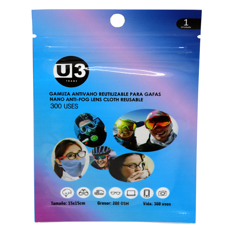 Tissu anti-buée pour lunettes jusqu'à 300 utilisations: Idéal pour une  utilisation avec des masques - Boutique Fisaude